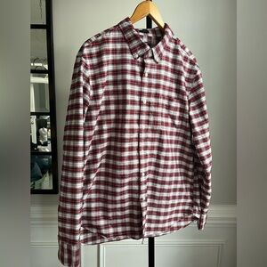 J Crew Flex Oxford plaid buttondown shirt XL